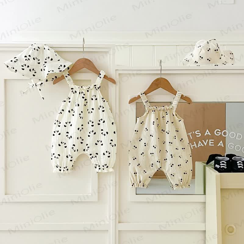 Baby Panda/Cherry Romper with Hat - image 8