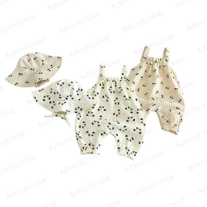 Baby Panda/Cherry Romper with Hat - image 9