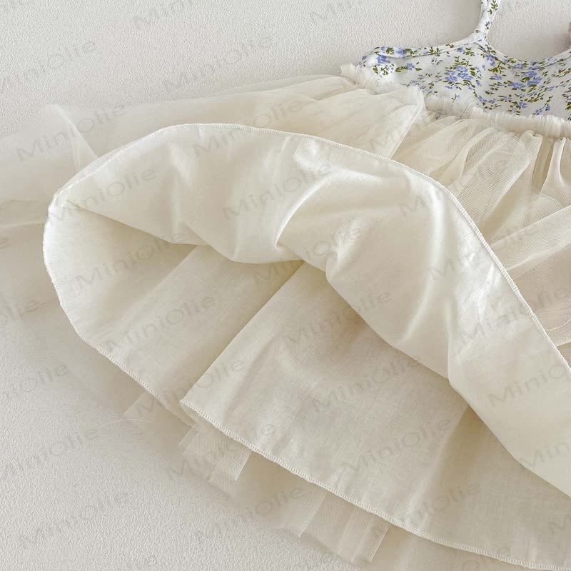 Baby Floral Tulle Sleeveless Dress - image 4