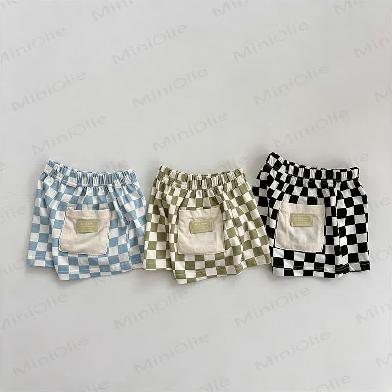 Baby Toddler Checkered Shorts - image 1