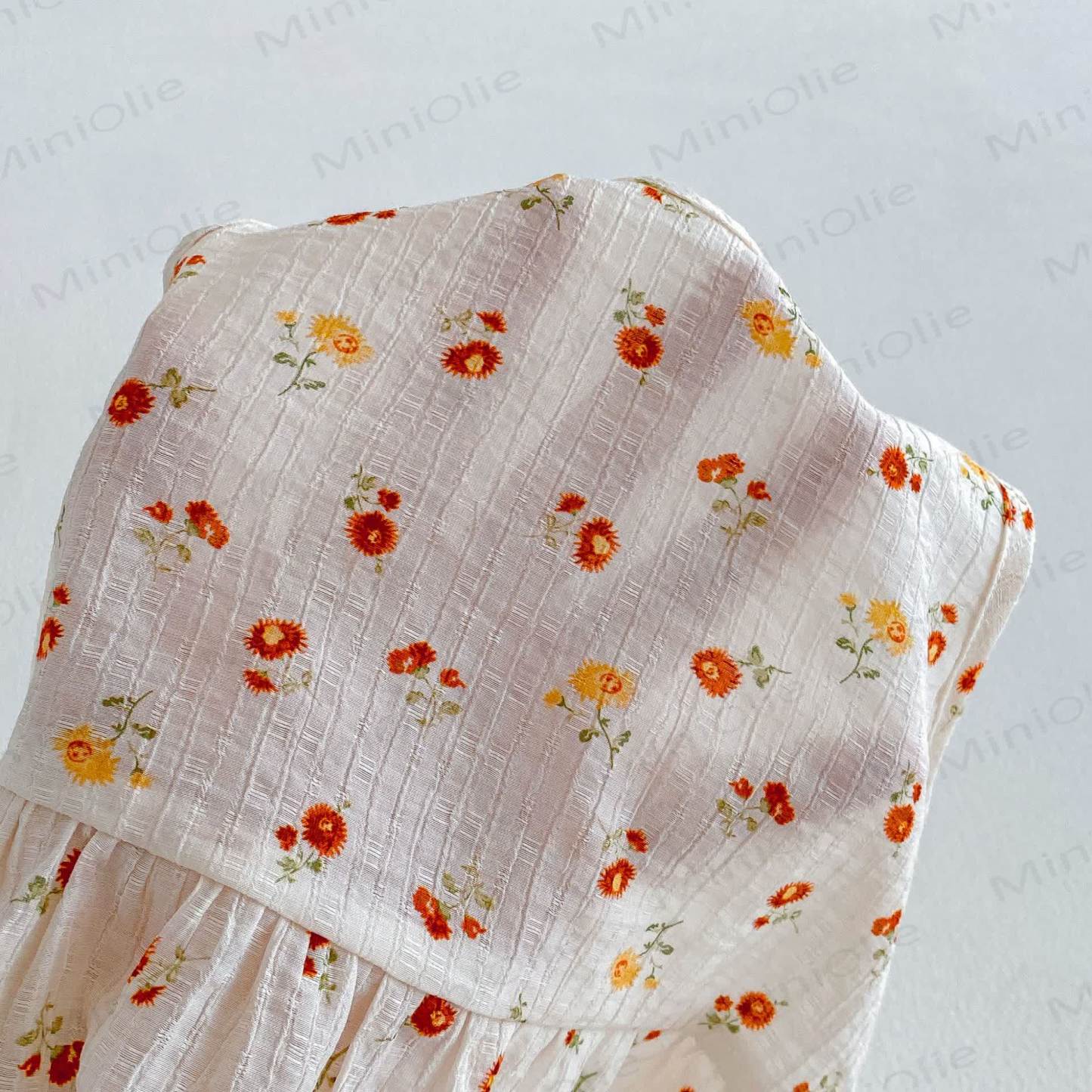 Baby Ruffle Cotton Floral or Heart Print Tank Top and Shorts Set - image 4