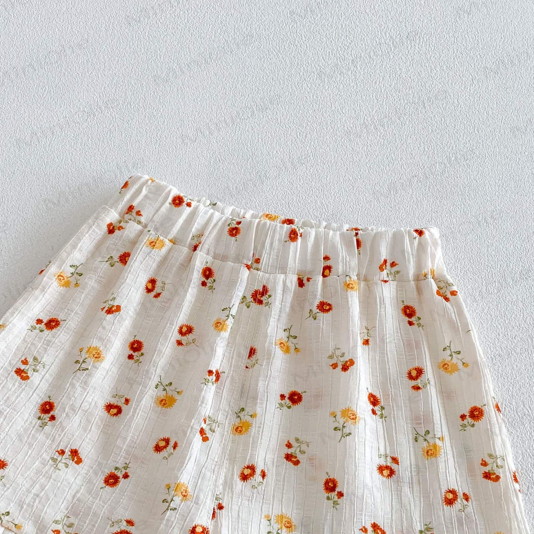 Baby Ruffle Cotton Floral or Heart Print Tank Top and Shorts Set - image 10