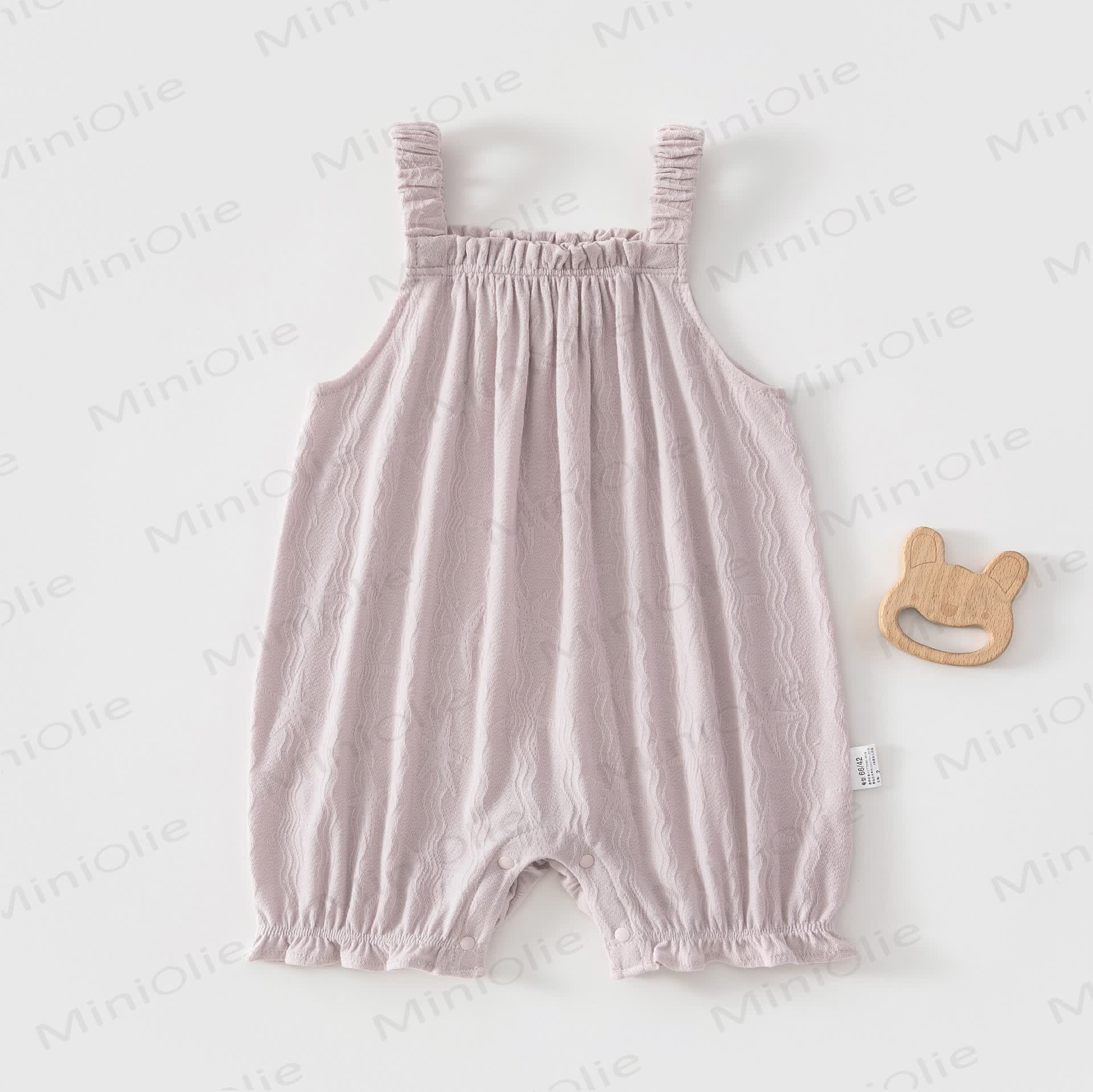 Baby Starfish Cotton Bubble Romper - Purple - 3-4T - image 3