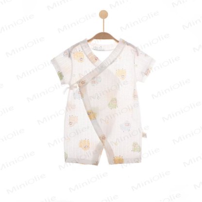Baby Animal/Crown/ Cloud Wrap Romper - White Sheep - 1-2T - image 6