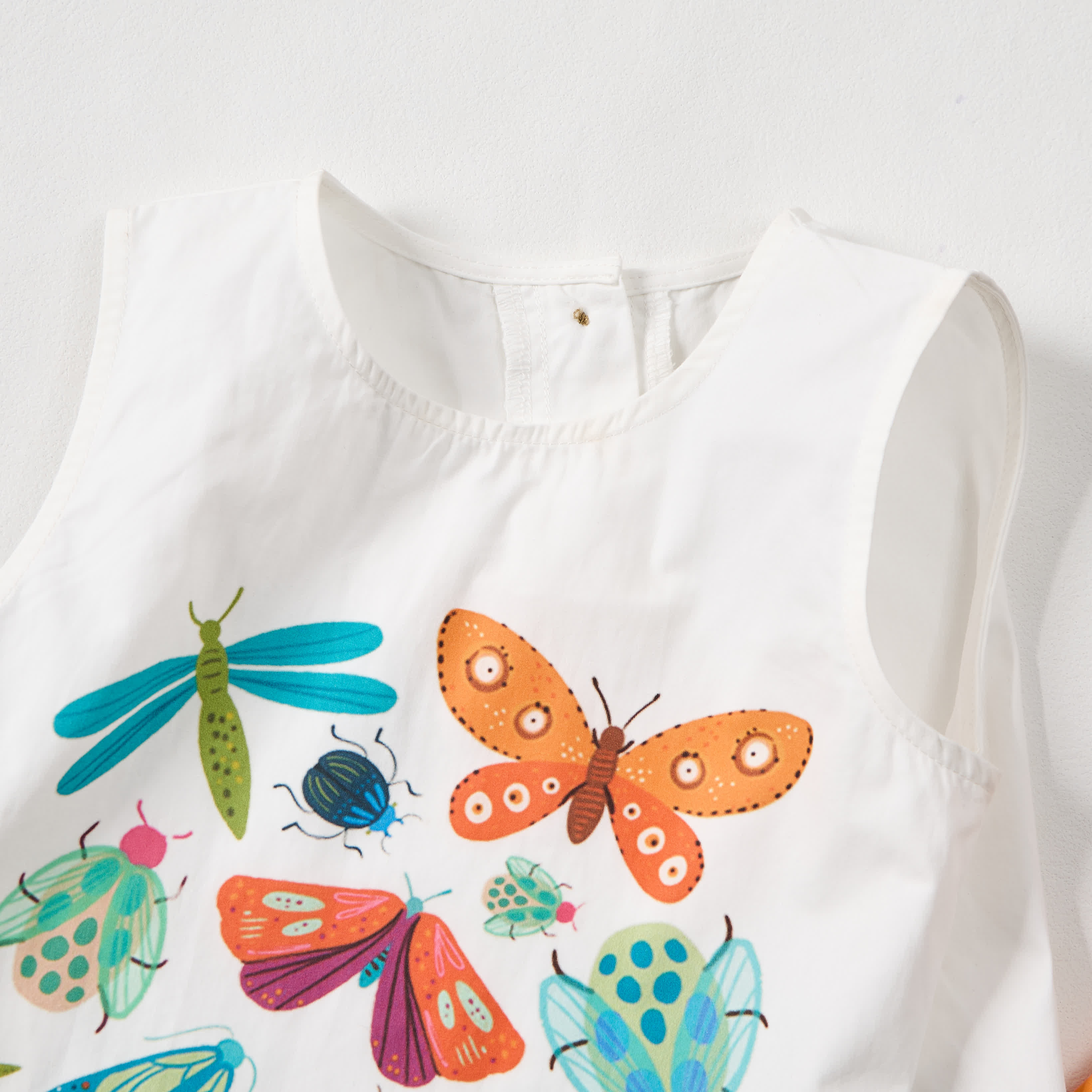Baby Toddler Insect Print 2-piece Sleeveless Striped Set - image 4