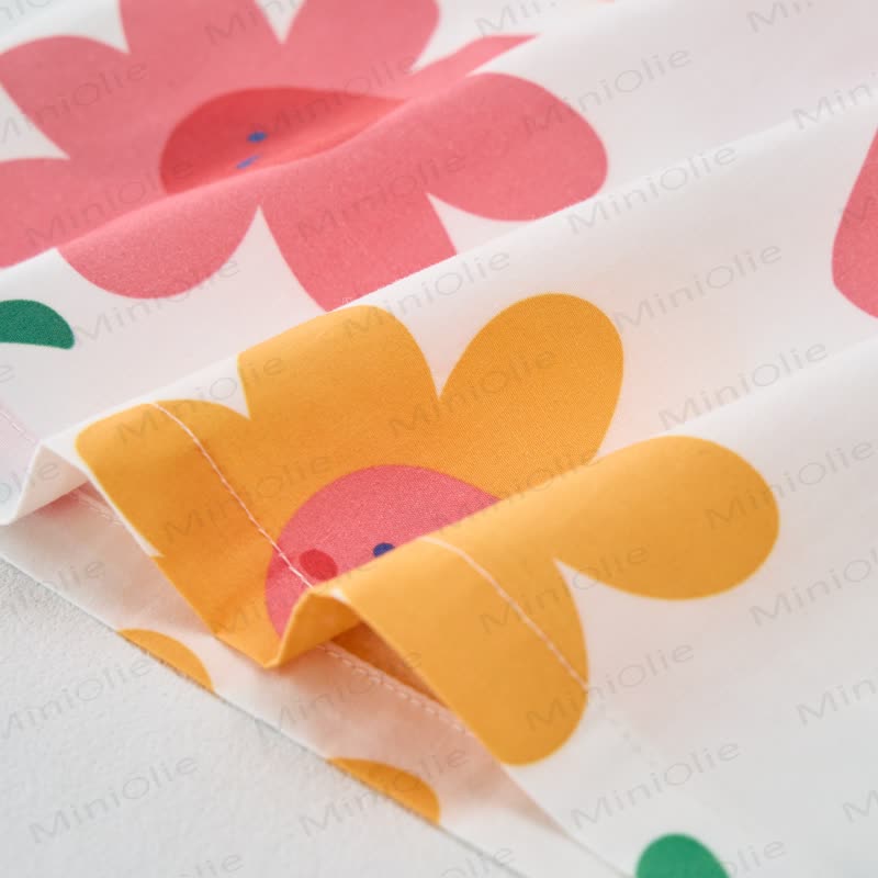 Baby Toddler White Flower and Fruit  Sleeveless 2-piece Set - image 6