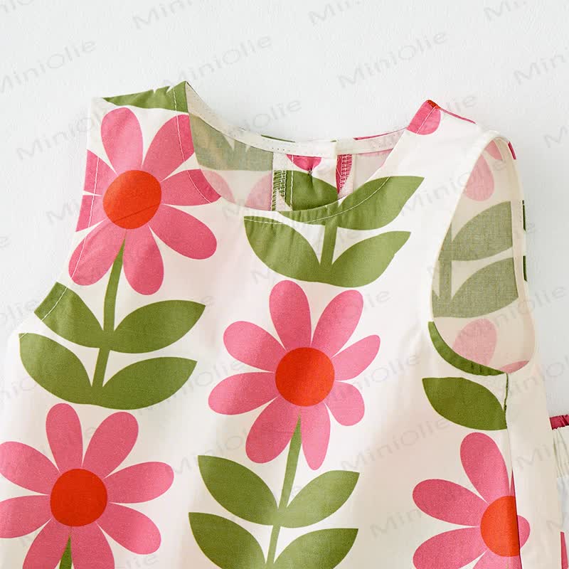 Baby Toddler Flower Sleeveless 2-piece Set - image 5