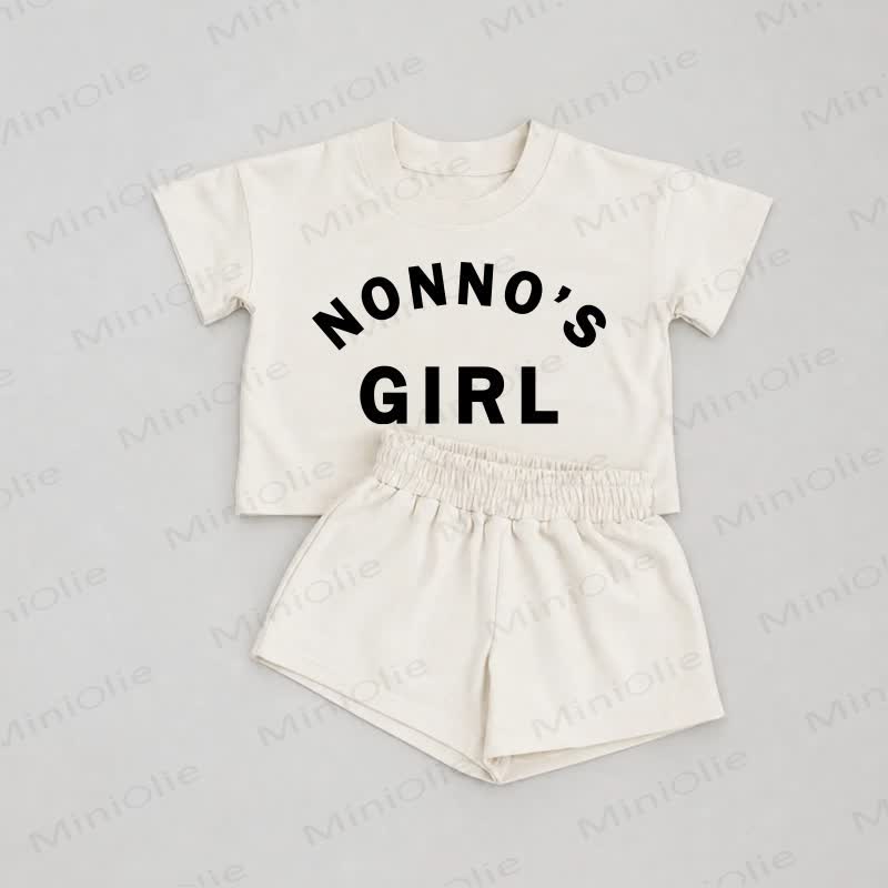  NONNA'S/NONNO'S GIRL Baby White Tee and Shorts 2-piece Set - White - NONNO'S GIRL: 2-3T - image 2