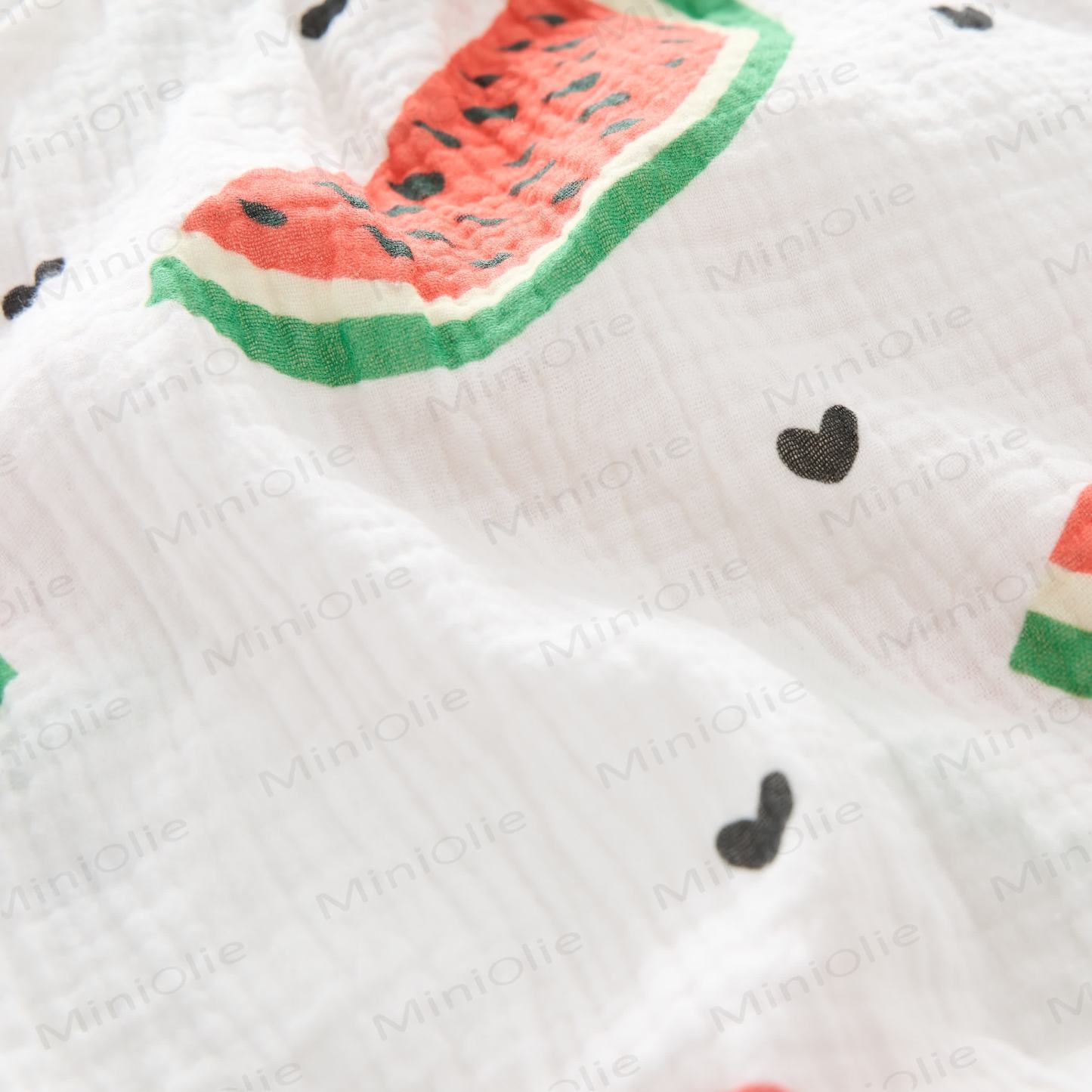 Baby Watermelon Romper with Hat - image 6