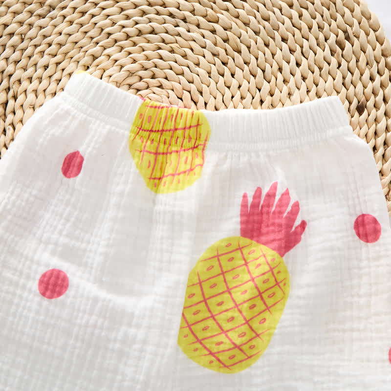 Baby Girl Pineapple Suspenders 2-piece Set - image 4