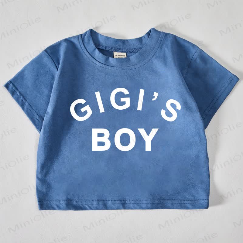 GIGI'S BOY Baby Slogan Blue T-shirt - Blue - 18-24M - image 1