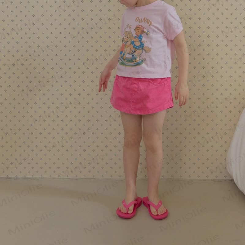 Toddler Girls Denim Skort - Pink - 6-7T - image 2