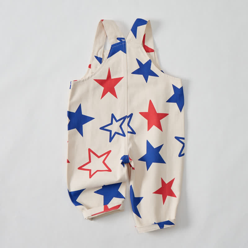 Baby Toddler Beige Star Overalls  - image 3