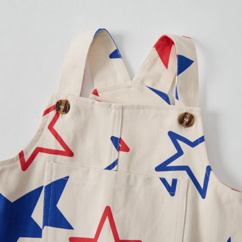 Baby Toddler Beige Star Overalls  - image 4