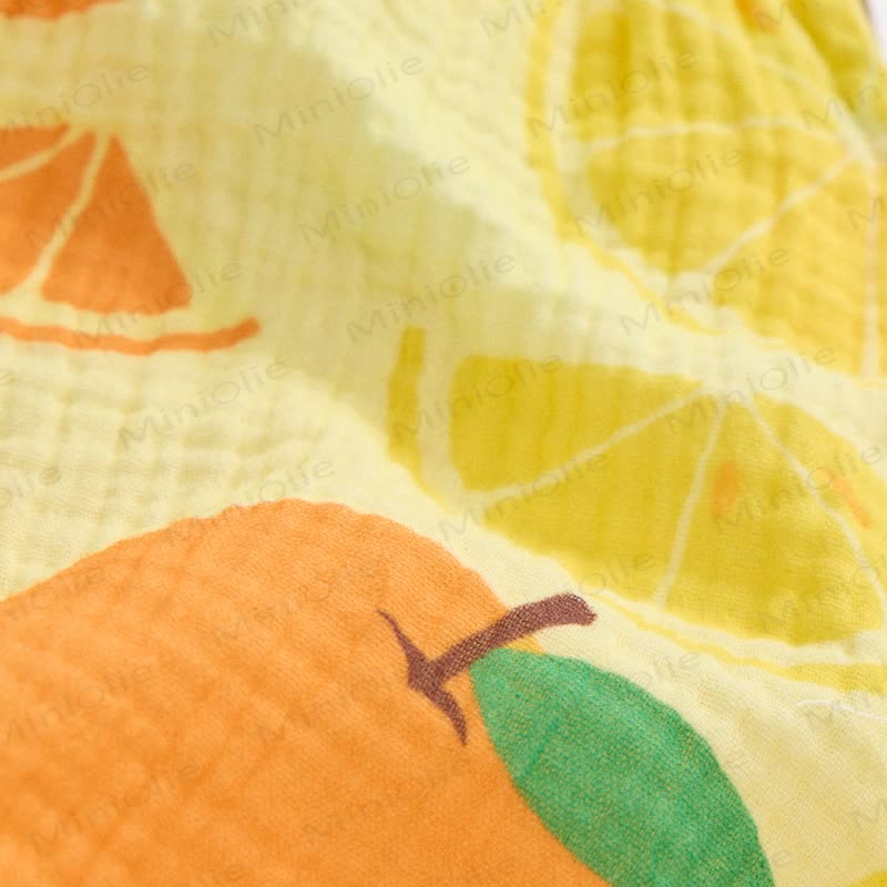 Baby Lemon and Orange Yellow Romper with Hat - image 6
