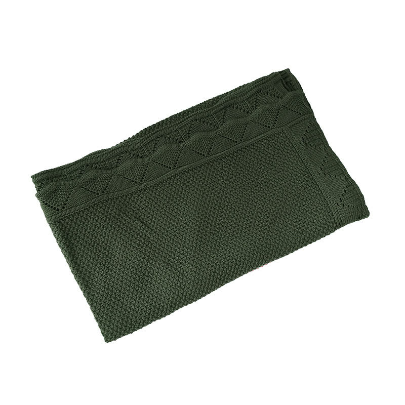 Personalized Baby Name Cotton Blanket - Green - image 10