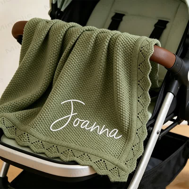 Personalized Baby Name Cotton Blanket - image 2