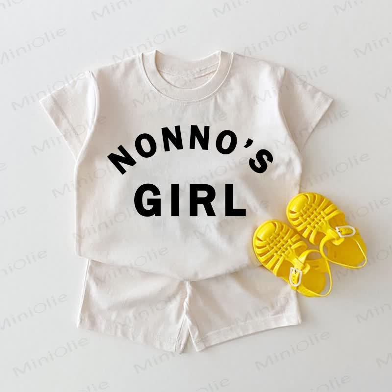  NONNA'S/NONNO'S GIRL Baby White Tee and Shorts 2-piece Set - White - NONNO'S GIRL: 2-3T - image 2