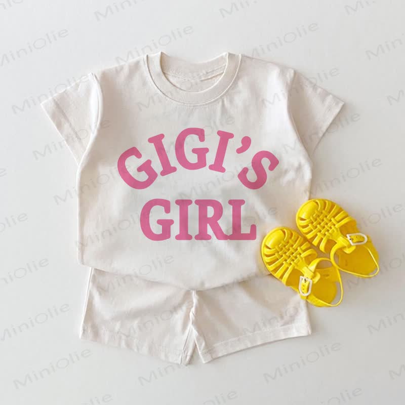 GIGI'S GIRL Baby White Tee and Shorts 2-piece Set - White - 2-3T - image 1