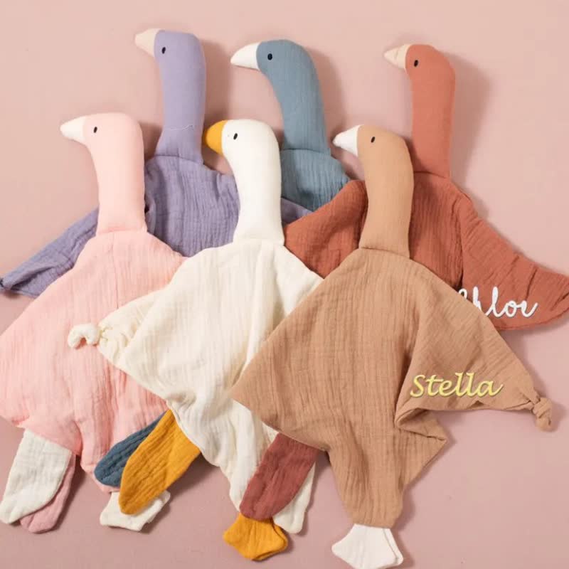 Personalized Baby Name Goose Security Blanket - image 2