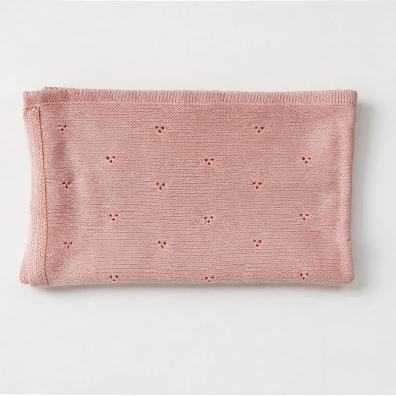Personalized Baby Name Floral Hollow Blanket - Pink - image 4