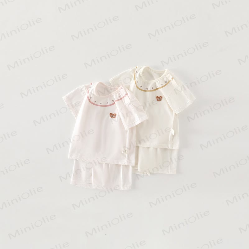 Baby Bear Print and Shorts 2-Piece Set - image 1