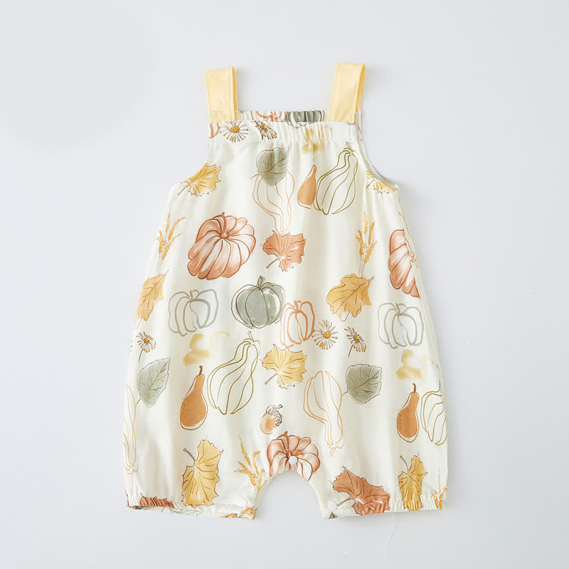 Baby Cotton Gauze Romper - Orange - 18-24M - image 1