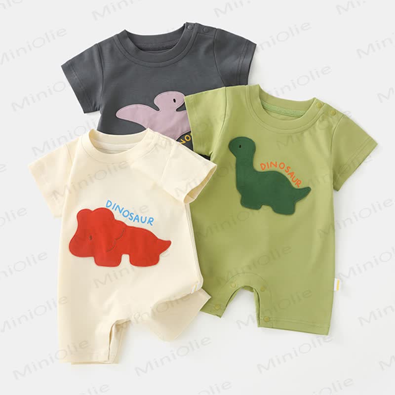 Baby Dino Applique Romper - image 1