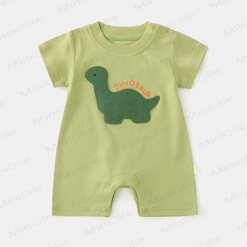 Baby Dino Applique Romper - Green - 2-3T - image 2