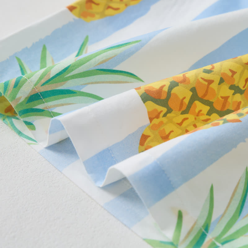 Baby Toddler Pineapple Blue Striped Sleeveless 2-piece Set - image 5
