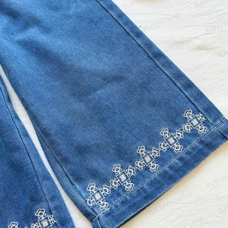 Toddler Girl Denim Sleeveless Set - image 6