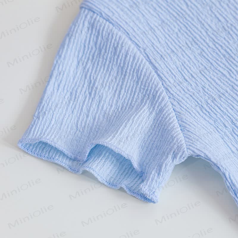 Toddler Girl Blue Short-Sleeve Set - image 4