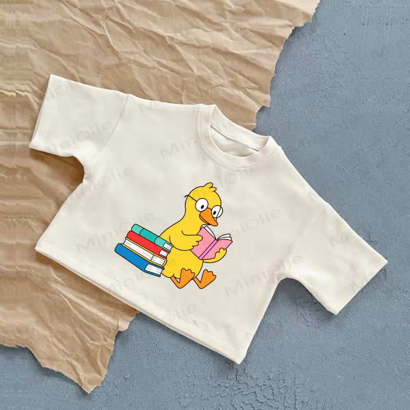Baby Duck Print T-Shirt - White - 2-3T - image 2
