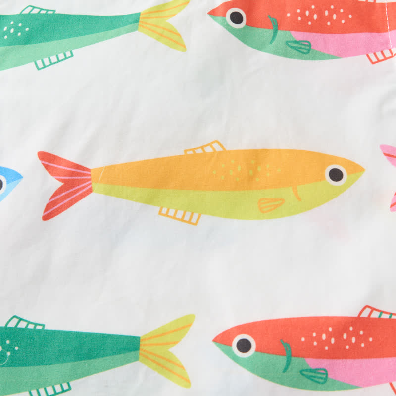 Baby Toddler Fish Print White Sleeveless 2-piece Set - image 7