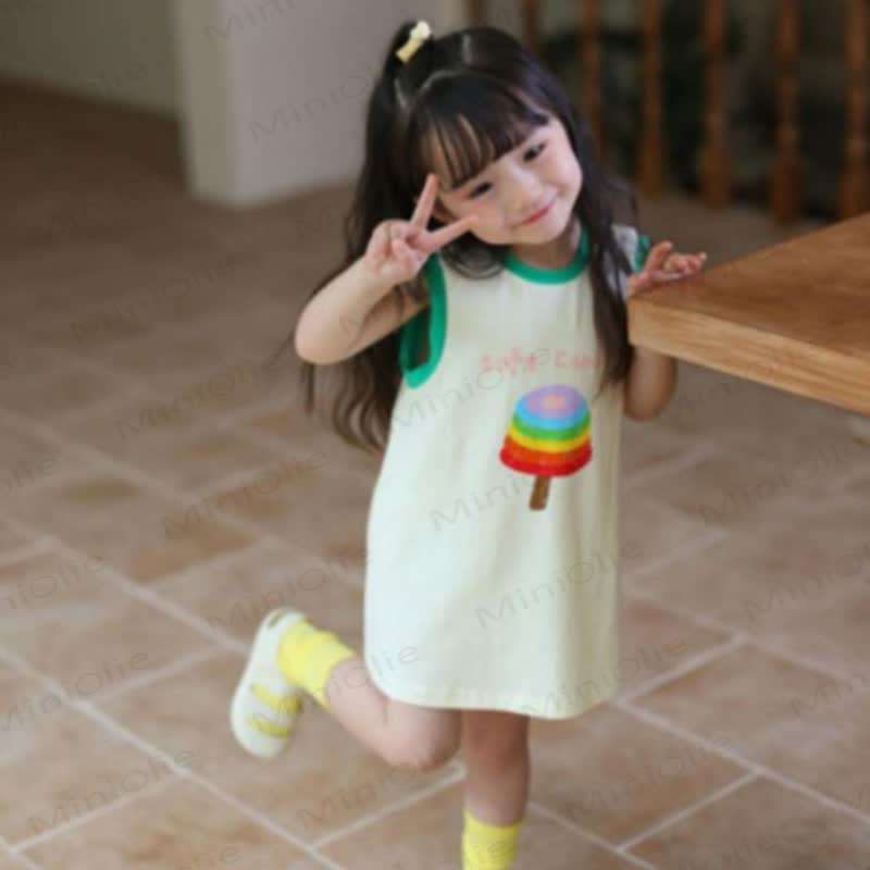 Toddler Baby Girl Cartoon Print Sleeveless Dress - image 6