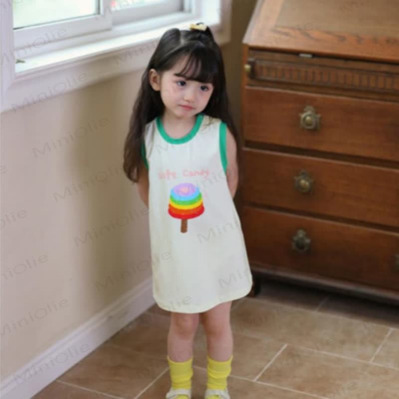 Toddler Baby Girl Cartoon Print Sleeveless Dress - image 5