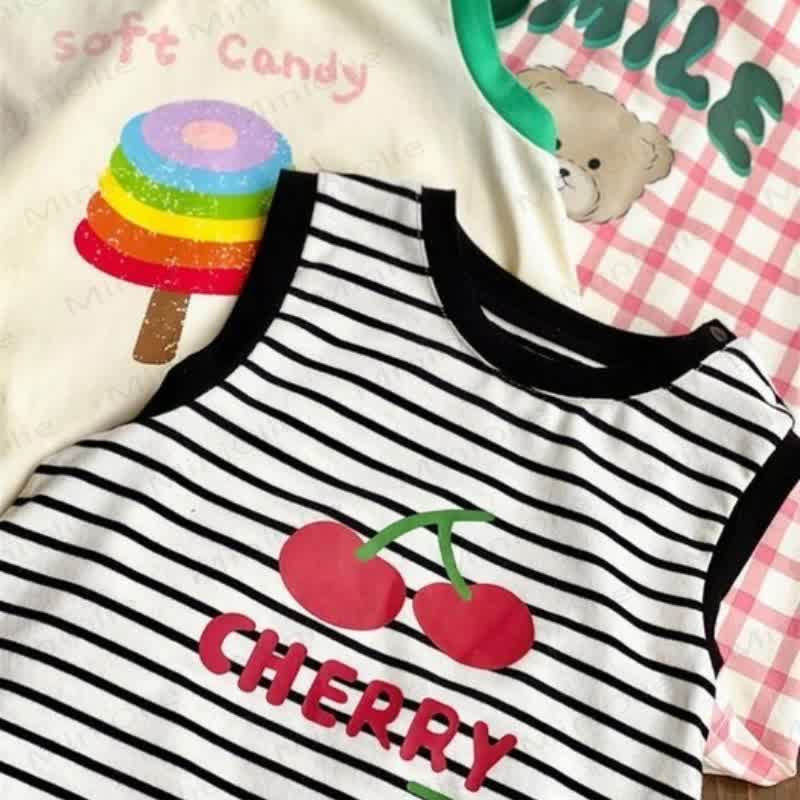 Toddler Baby Girl Cartoon Print Sleeveless Dress - image 10