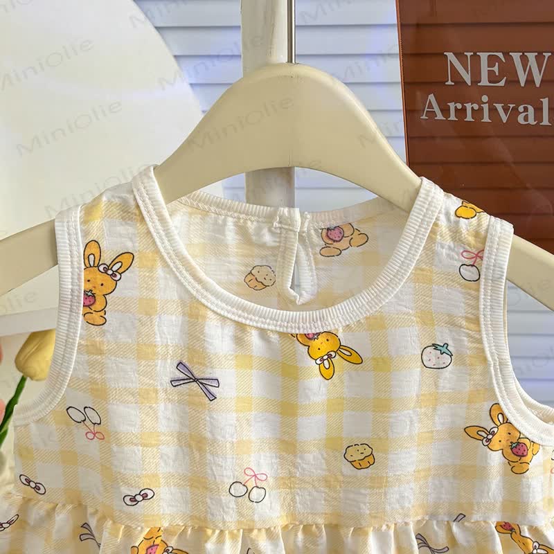 Toddler Girl Bow Print Sleeveless Dress - image 6
