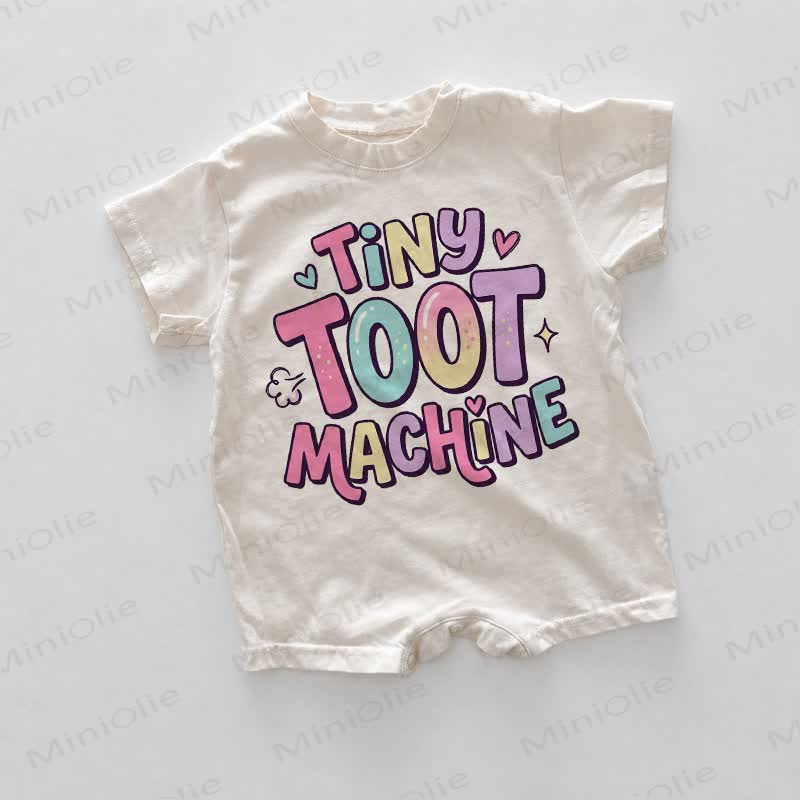 TINY TOOT MACHINE Baby White Slogan Romper - White - 18-24M - image 1