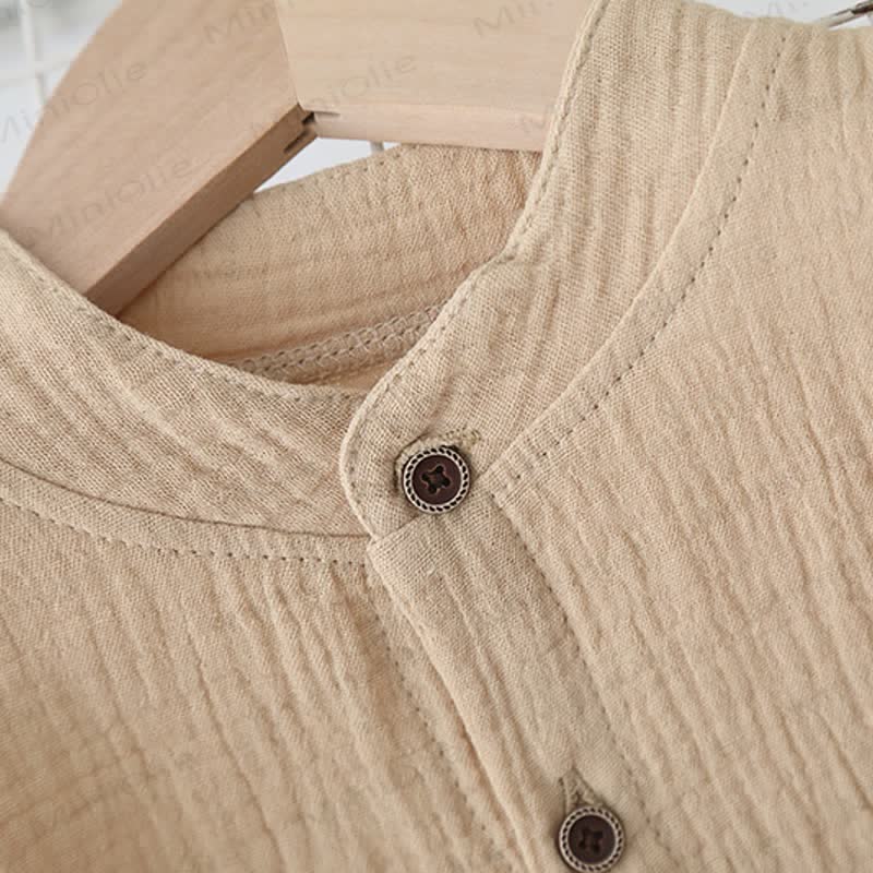 Toddler Solid Color Short-Sleeve Set - image 8