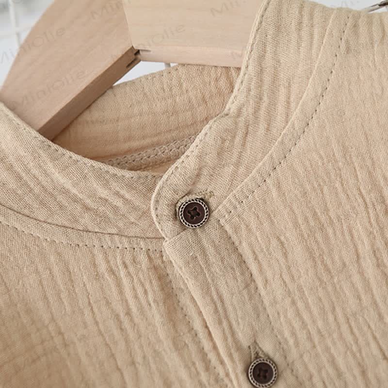 Toddler Solid Color Short-Sleeve Set - image 8