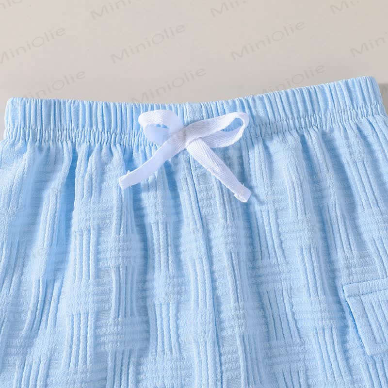 Baby Solid Color Polo Shirt and Shorts 2-piece Set - image 9