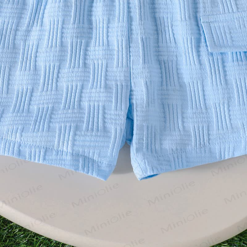 Baby Solid Color Polo Shirt and Shorts 2-piece Set - image 10