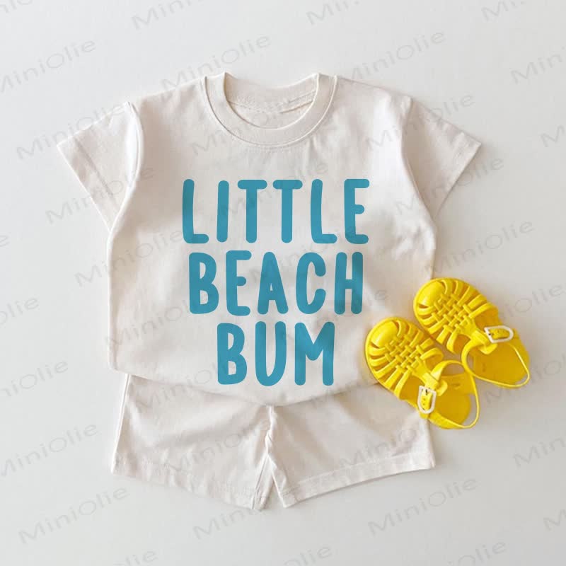 LITTLE BEACH BUM Baby Slogan White 2-piece Set - White - 18-24M - image 1