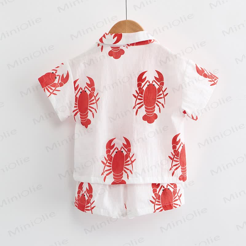 Baby Toddler Crayfish Shirt and Shorts 2-piece Set - image 3