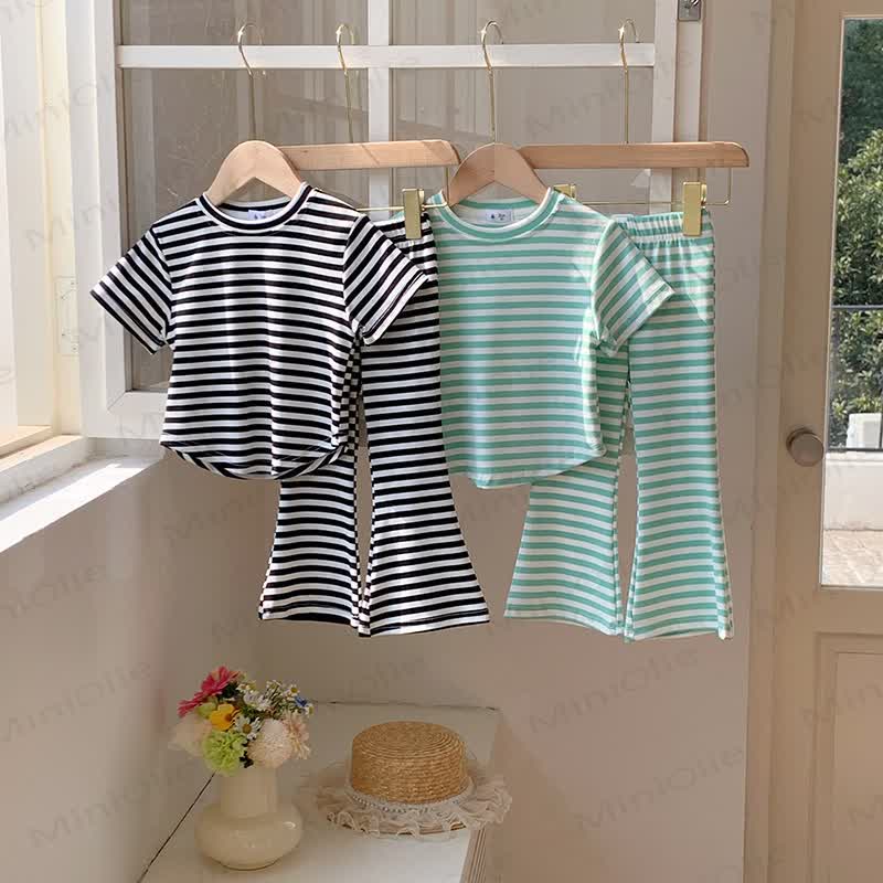 Toddler Stripe Short Sleeve Set - image 1