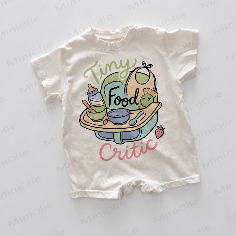 TINY FOOD Baby White Print Romper - White - 18-24M - image 1