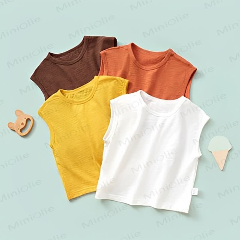 Baby Toddler Solid Color Crew Neck T-shirt - image 1