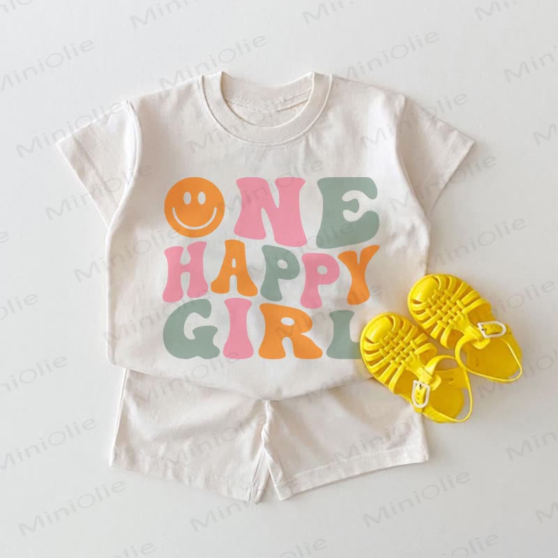 ONE HAPPY GIRL Baby White 2-piece Set - White - 18-24M - image 1