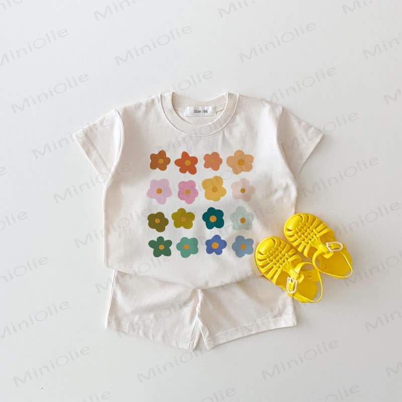 Baby Flower White 2-piece Set - White - 18-24M - image 1